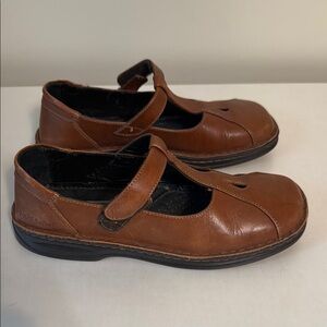 Josef Seibel Tan Leather Strap Shoes